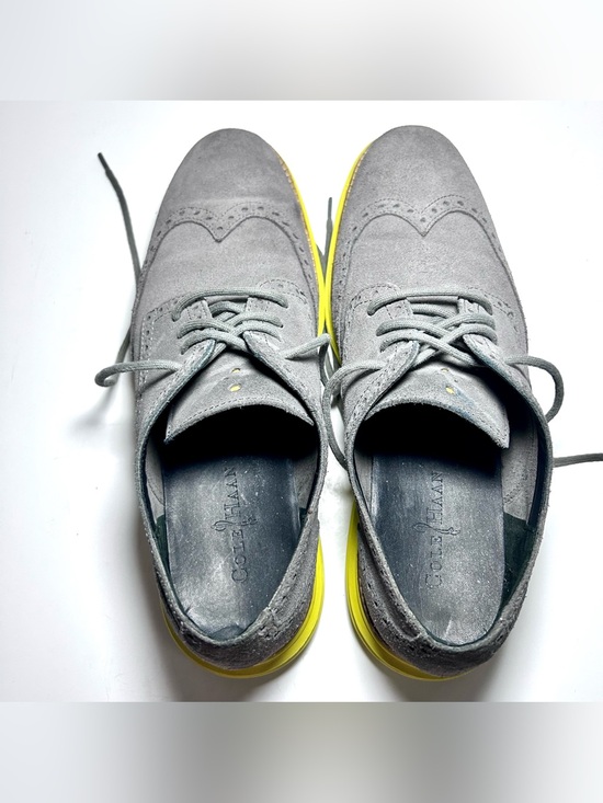 Cole Haan Lunagrand Gray Suede Wingtip Brogues Volt Soles Men’s 10